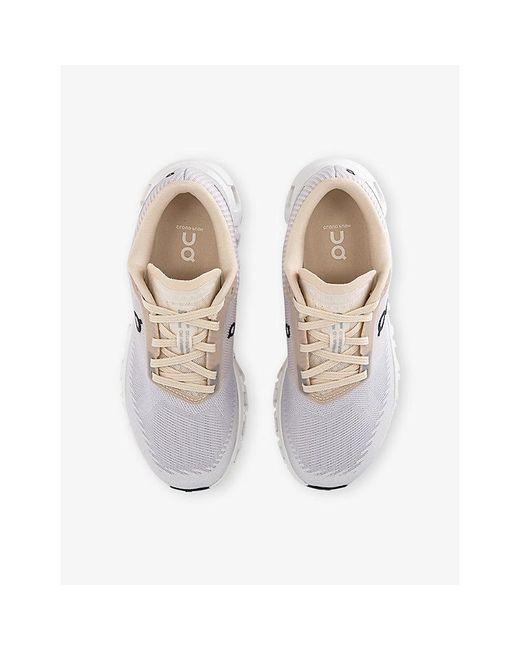 On Shoes White Cloud 6 Push Mesh Trainers