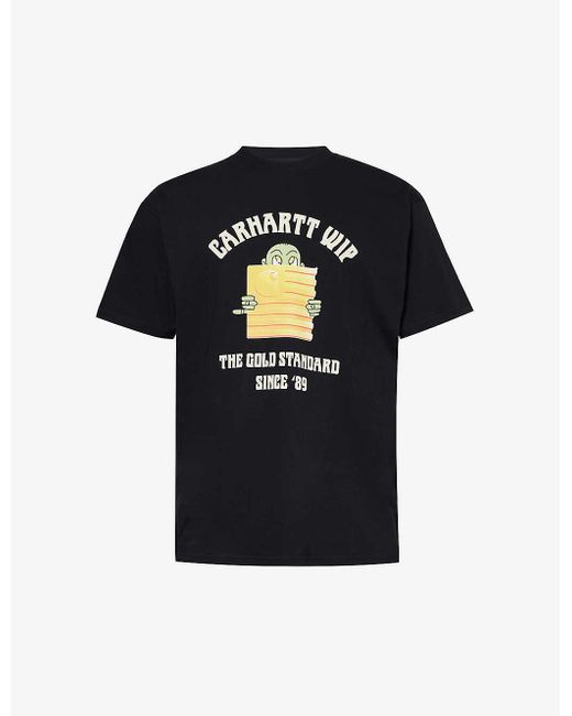 Carhartt Black Gold Graphic-print Organic-cotton T-shirt X for men