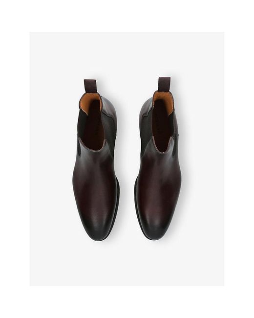 Magnanni Shoes Black Madison Leather Chelsea Boots for men