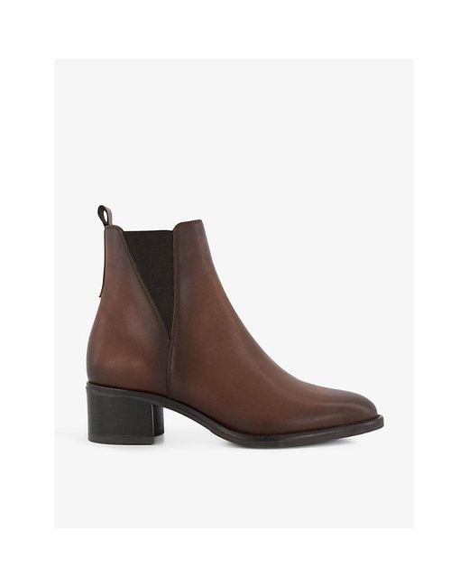 Dune chelsea boots hotsell in tan leather