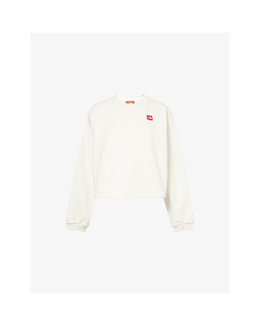 The North Face White Box Round-Neck Cotton-Blend Sweatshirt