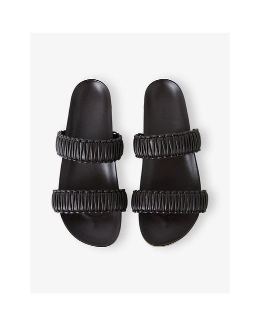 Joseph Black Isha Leather Sandals