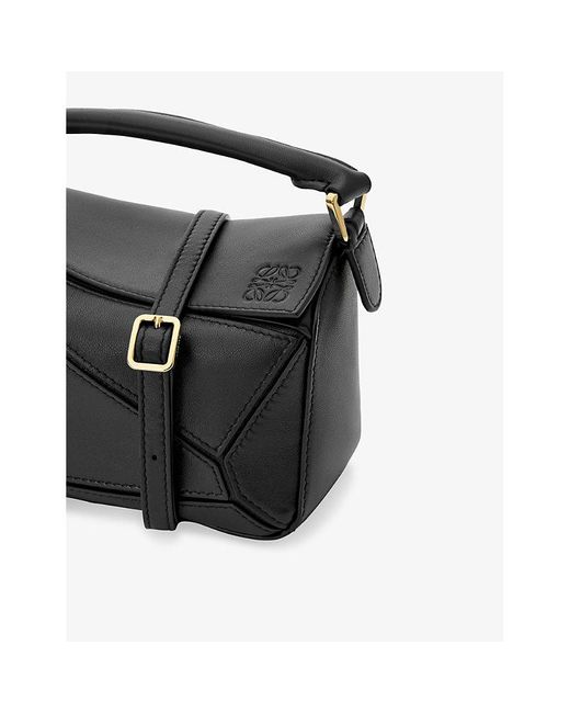 Loewe Black Mini Puzzle Leather Bag