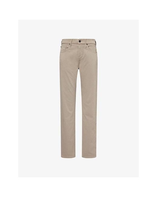 7 For All Mankind Natural Slimmy Tapered Luxe Performance Plus Stretch-Woven Chinos for men