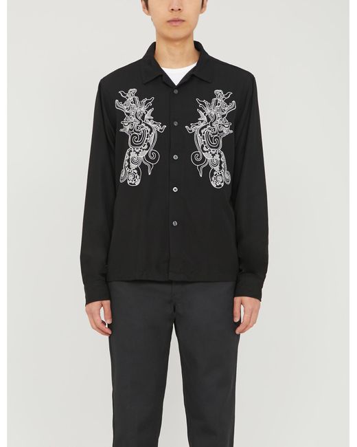 stussy button up shirt long sleeve