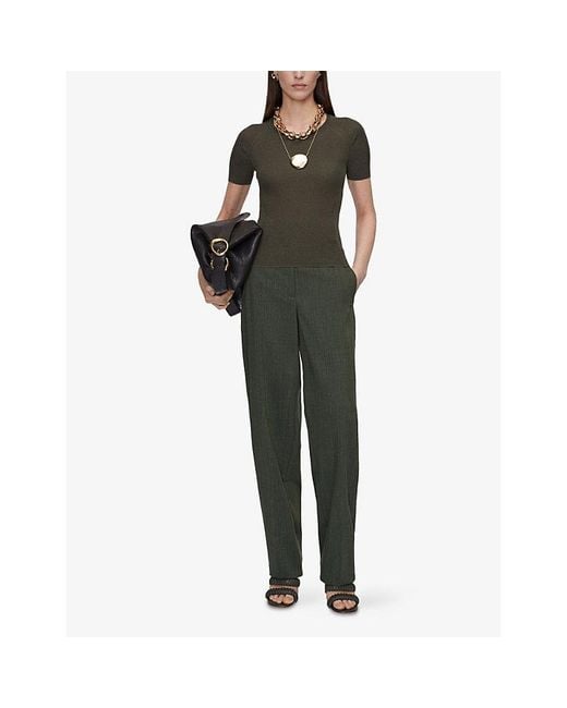 Joseph Green Belarb Ribbed Knitted Top
