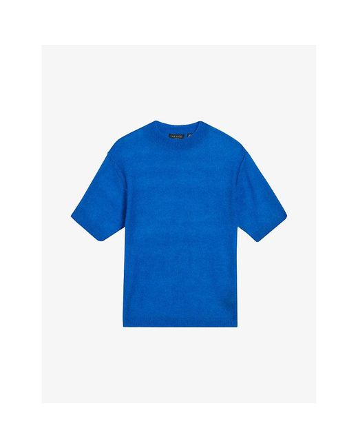 Ted Baker Blue Chrisii Textured Knitted Top