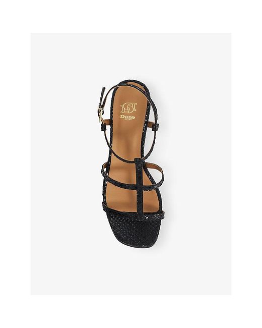 Dune Multicolor Justly Faux-Leather Heeled Sandals