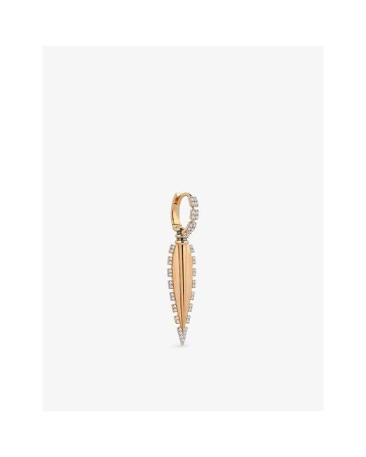 Kismet by Milka White Victoria 0.25Ct Diamond Drop Huggie