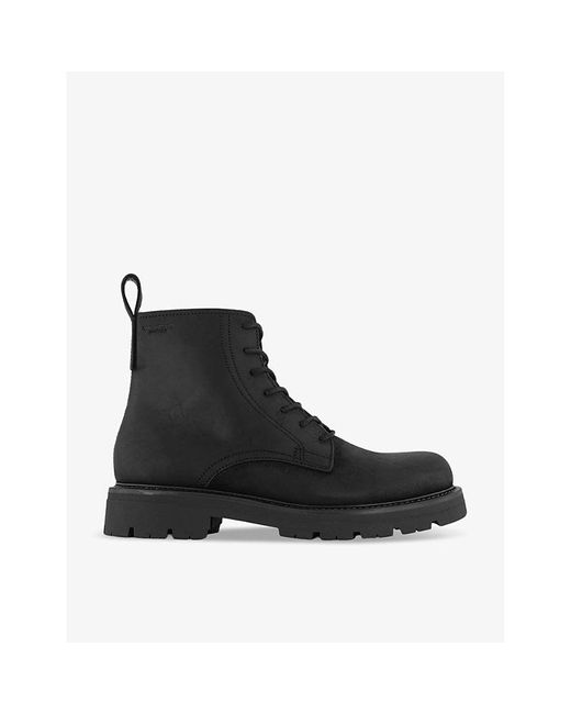 Vagabond Black Cameron Zip-up Nubuck-leather Ankle Boots for men