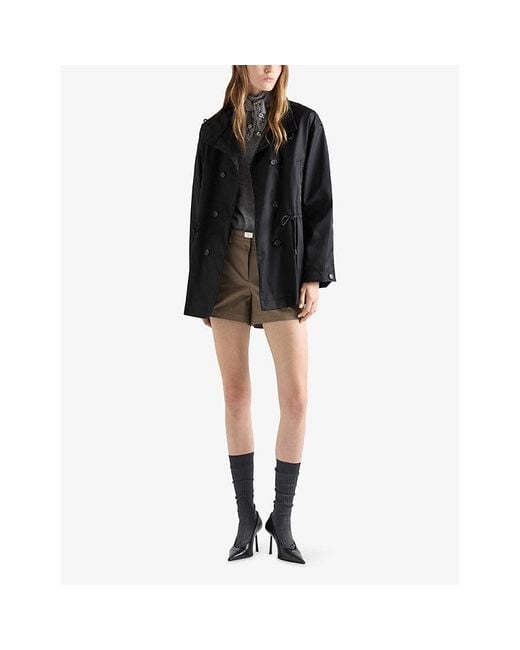 Prada Black Re-Nylon Rain Jacket