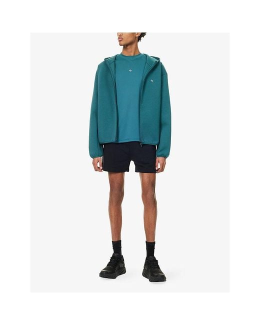 247 BY Represent Green Numbers Zip-Up Cotton-Jersey Hoody for men