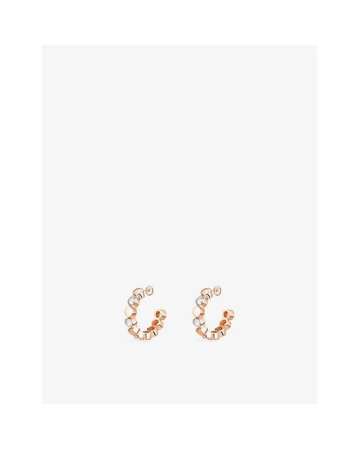 Messika Metallic Vibes Mini 18Ct And 3.28Ct Diamond Hoop Earrings