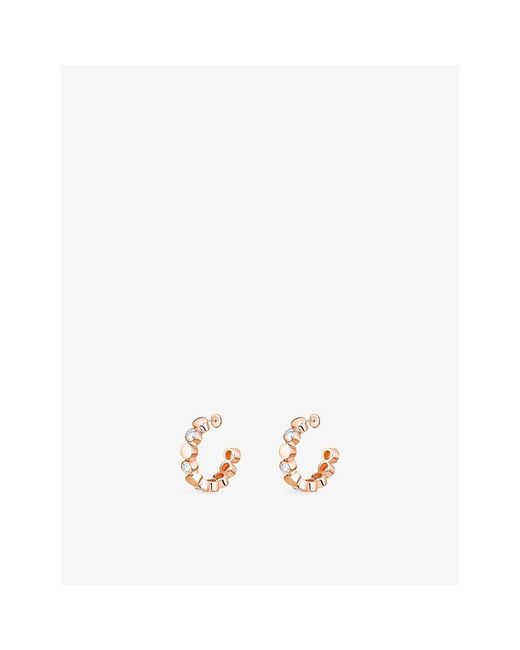 Messika Metallic Vibes Mini 18Ct And 3.28Ct Diamond Hoop Earrings