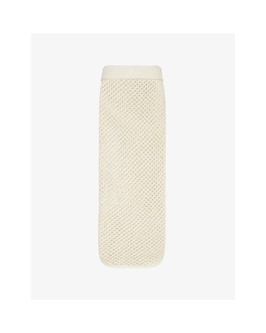 Cheap Monday White May Slim-Fit Cotton-Blend Maxi Skirt