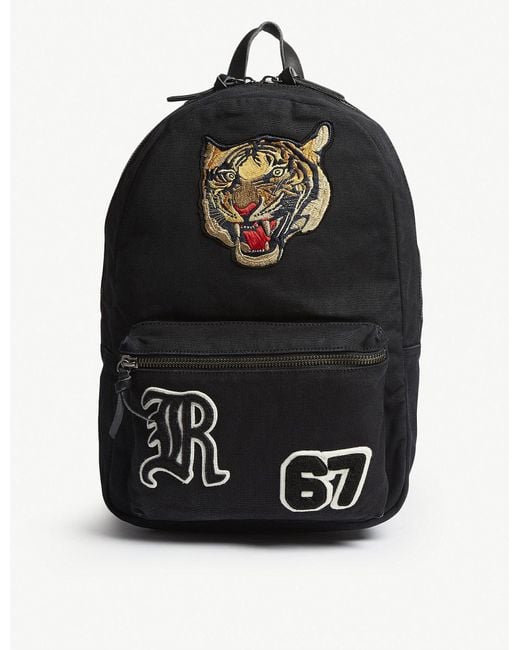 Polo Ralph Lauren Black Tiger Patch Backpack for men