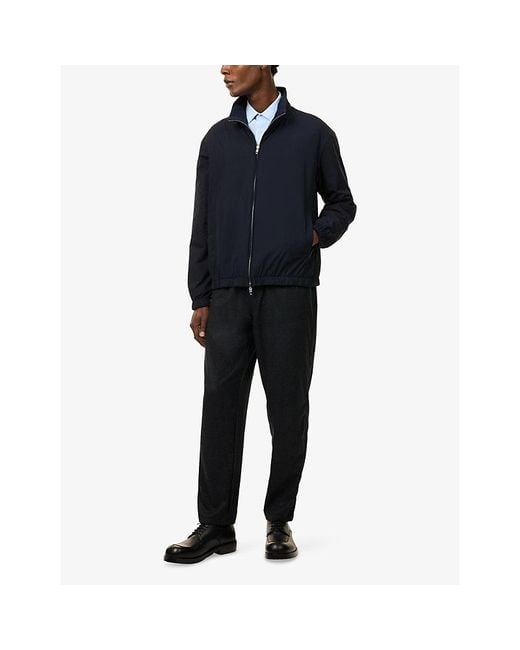 Umit Benan Blue Phil Reversible Silk Jacket for men