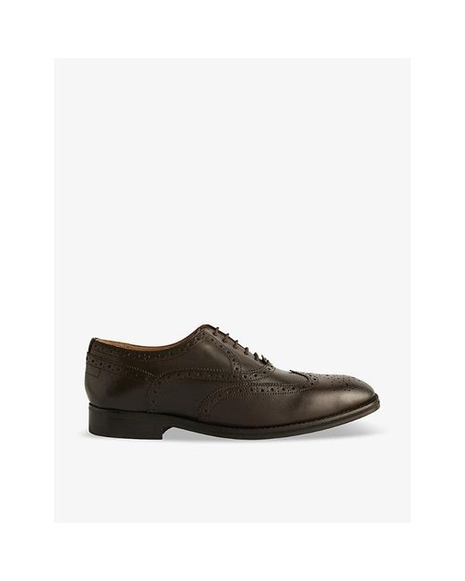 Ted Baker Brown Amaiss Lace-up Leather Brogues for men
