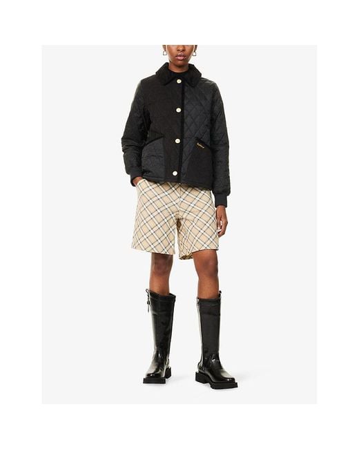Barbour Black Marla Quilted Shell Jacket