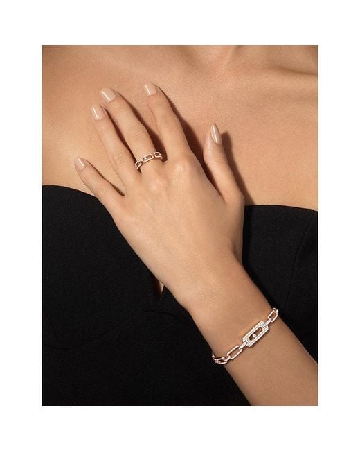 Messika White Move Link Pavé 18Ct And 0.43Ct Diamond Ring