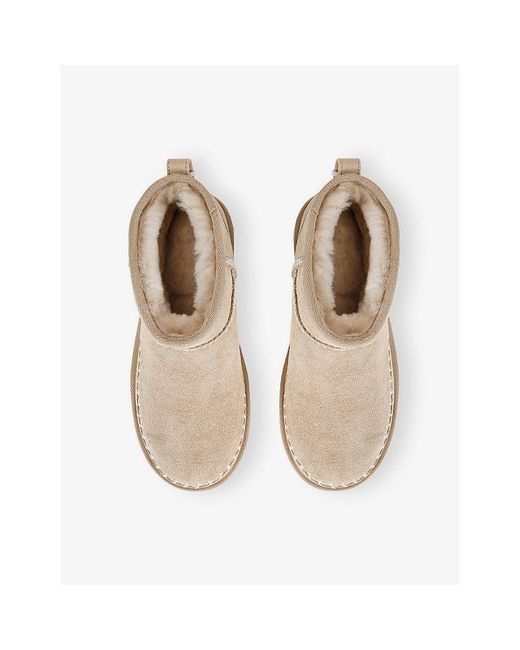 Ugg Natural Classic Ultra Mini Biarritz Suede Boots