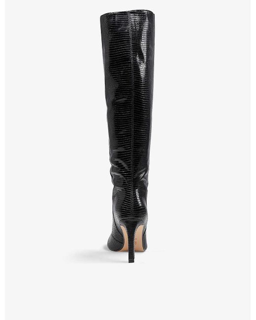 dune snakeskin boots