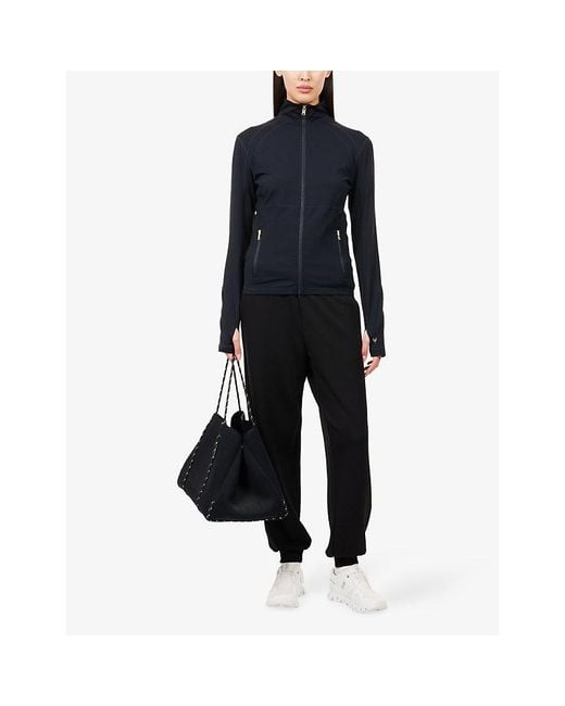 Now You Live Black Uppingham Relaxed-Fit Modal-Blend Jogging Bottoms