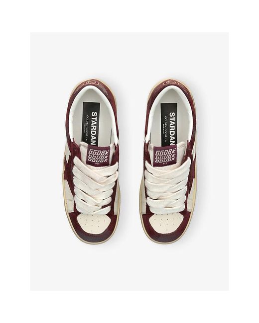 Golden Goose Deluxe Brand Brown Stardan 40527 Suede Low-Top Trainers