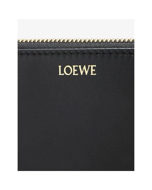 Loewe Black Knot Foil-logo Leather Pouch