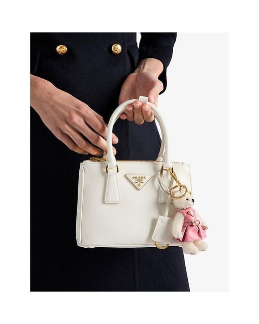 Prada Pink Teddy Keychain Charm