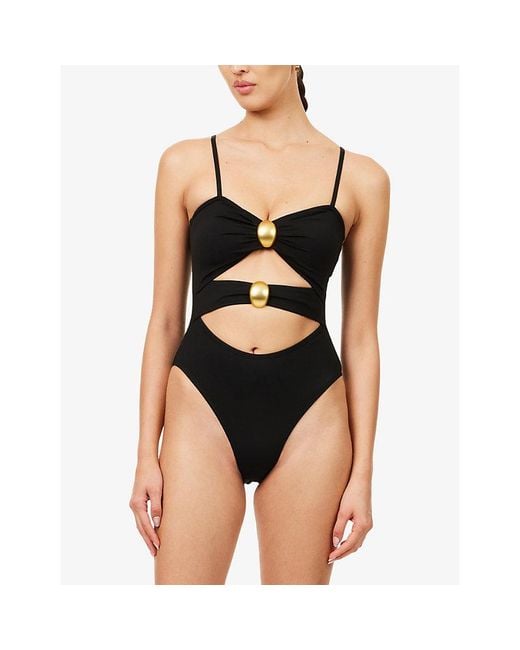 4th & Reckless Black Orla Cut-Out Swimsuit