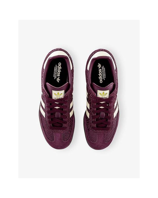 Adidas Purple Samba Og Suede Trainers