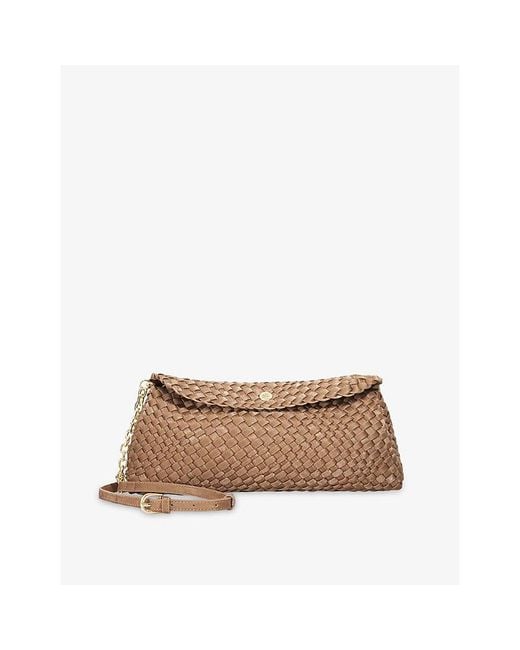 Dune Natural Encourage Woven Clutch