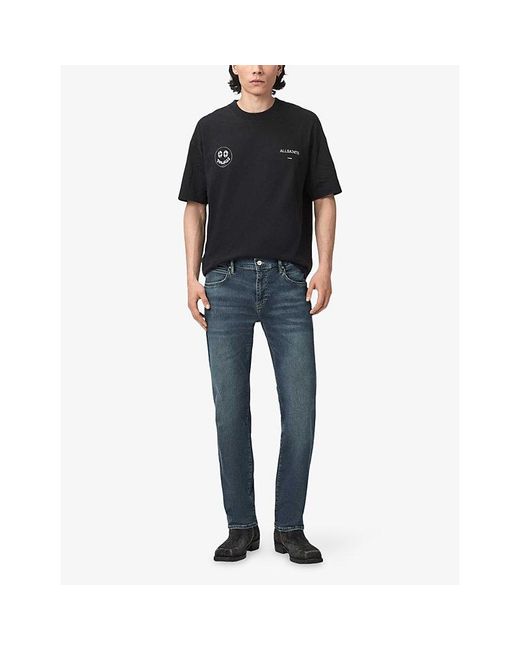 AllSaints Blue Sid Ultra Skinny-Fit Stretch-Denim Jeans for men