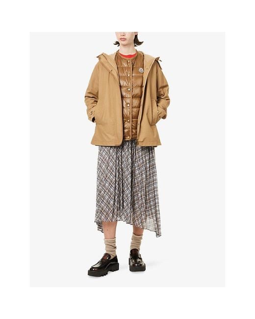Moncler Natural Chocard 3-In-1 Canvas-Down Jacket