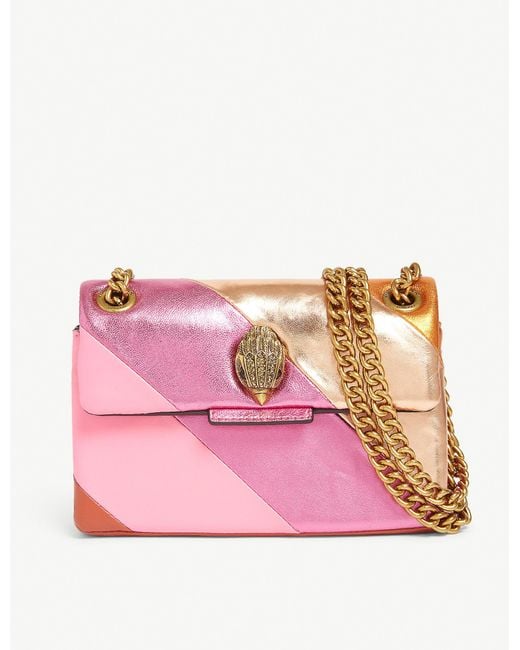 Kurt Geiger Pink Mini Kensington S Leather Shoulder Bag