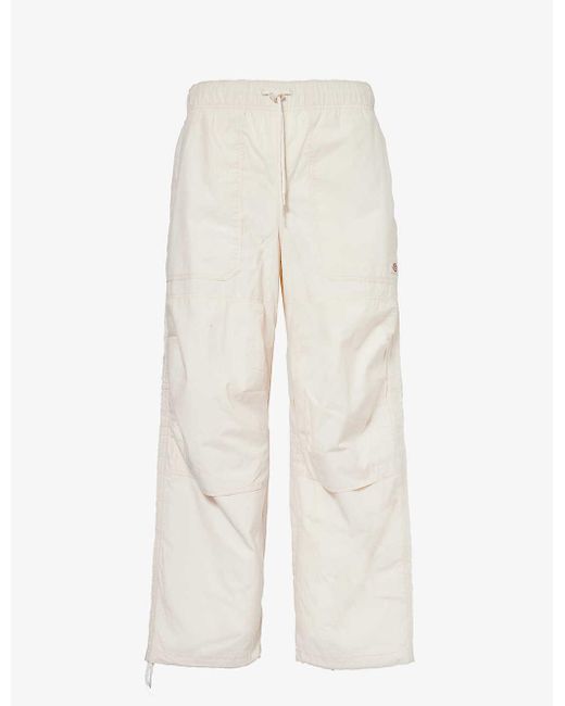 Dickies White Fishersville Brand-patch Wide-leg Relaxed-fit Cotton Trousers for men