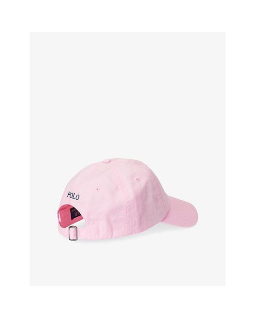 Polo Ralph Lauren Pink The Iconic Logo-Embroidered Cotton Baseball Cap
