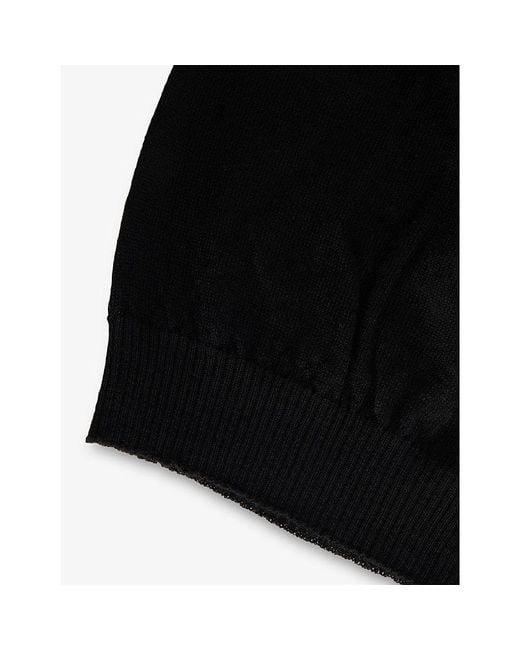 Rick Owens Black Domed Knitted Wool Beanie Hat for men