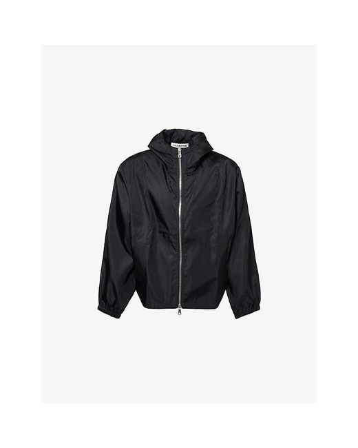 Cole Buxton Blue Hooded Windbreaker Woven Jacket for men