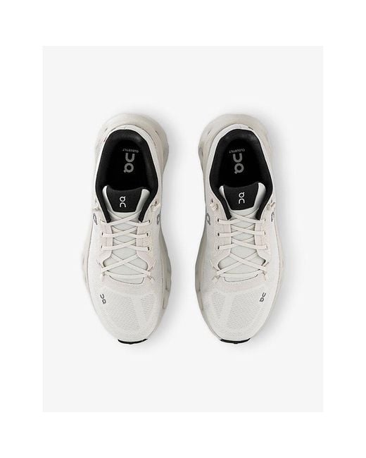 On Shoes White Cloudtilt Cushied-Sole Mesh Low-Top Trainers