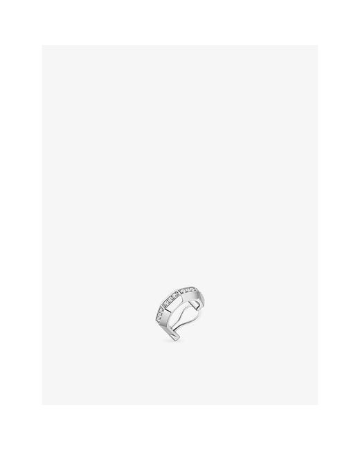Messika White Moderniste Small 18Ct- And 0.05Ct Diamond Ear Clip
