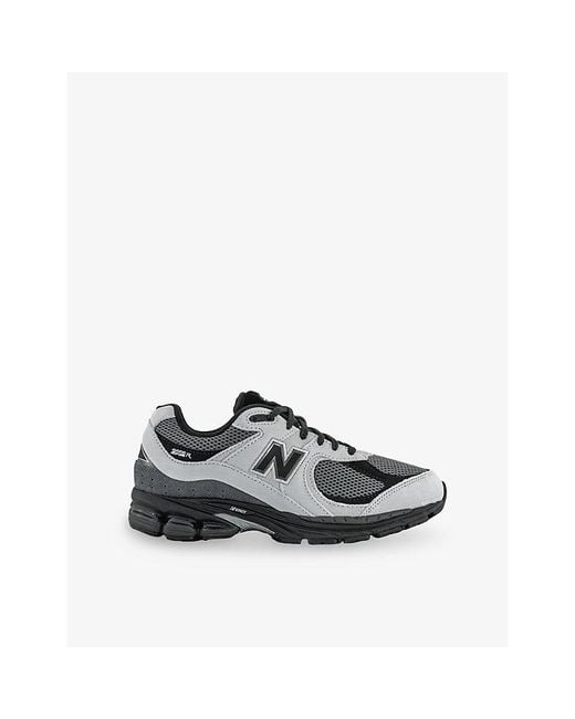 New Balance Gray 2002 Leather And Mesh Trainers for men