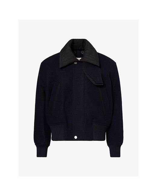 Craig Green Blue Flight Relaxed-Fit Wool Jacket for men