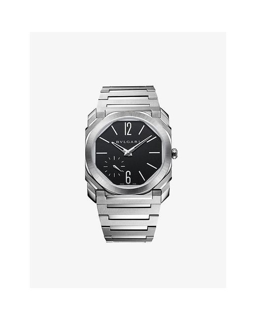 BVLGARI Multicolor Octo Finissimo Stainless-Steel Automatic Watch for men