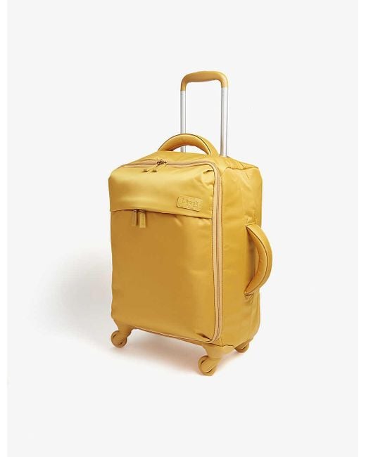 Lipault Yellow Mustard Originale Plume Four-wheel Cabin Suitcase 55cm