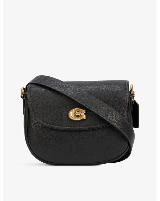 COACH Willow Leather Shoulder Bag in Black Lyst Canada