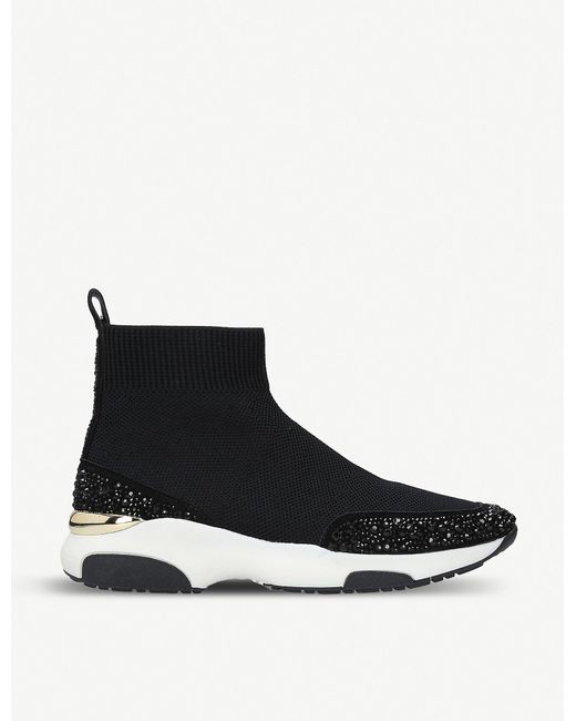 Carvela Kurt Geiger Black Link Sock Trainers