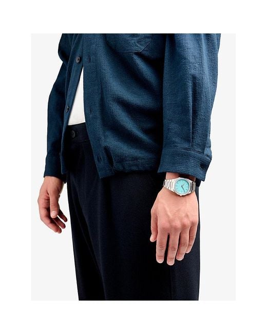 D1 Milano Blue Ultra Thin Bracelet 38Mm Stainless Steel Quartz Watch