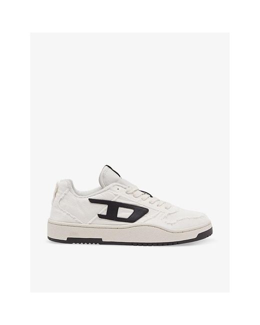 DIESEL White S-ukiyo V2 Canvas Low-top Trainers for men